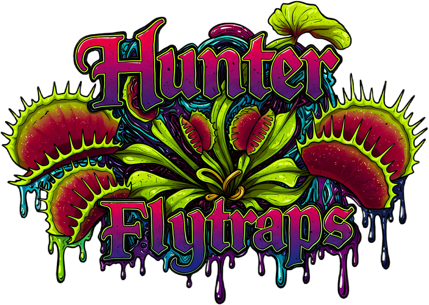 TShirt Hunter Flytraps Pink Splat
