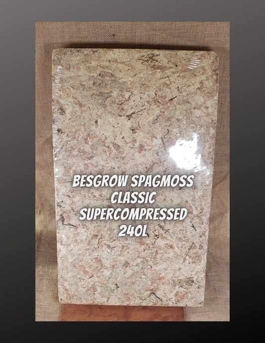 New Zealand (Besgrow repackaged) Sphagnum Moss Supercompressed Classic 240L