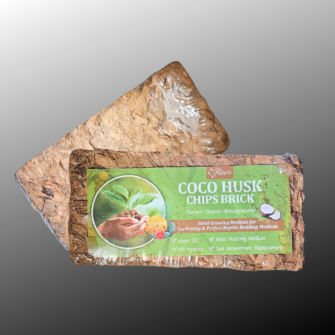 Coco Chips Substrate for Plants - 1 pound compressed brick