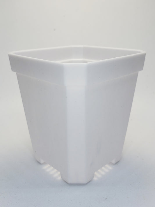 Pot - Square 3" white