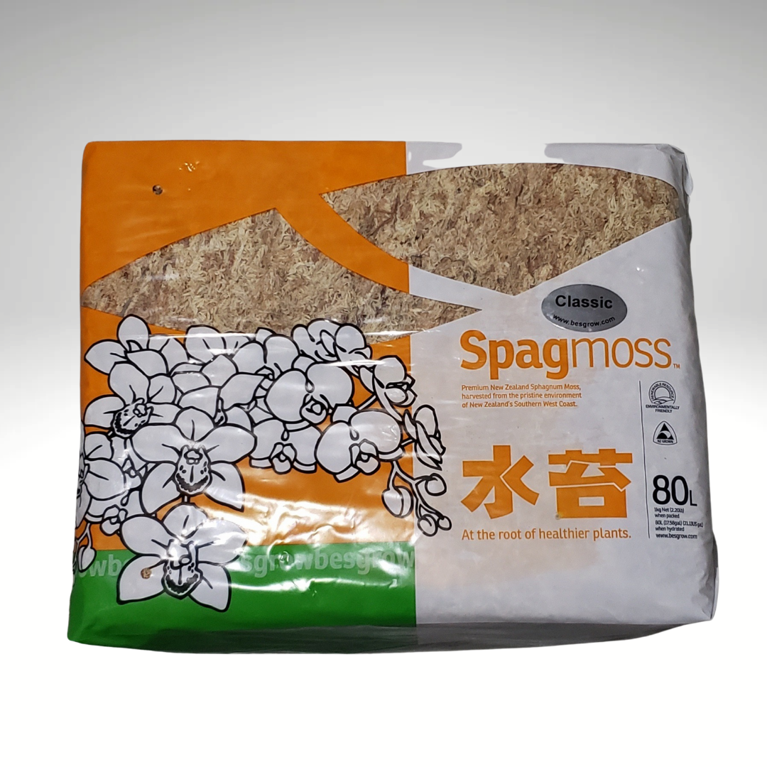 Besgrow Spagmoss Classic, 80L/1kg (long-fibered sphagnum moss)